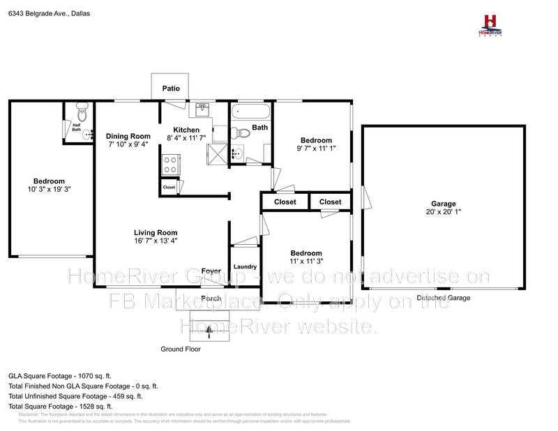 Spacious 2BR | Detached Garage | Paved Back Patio | Refrigerator property image