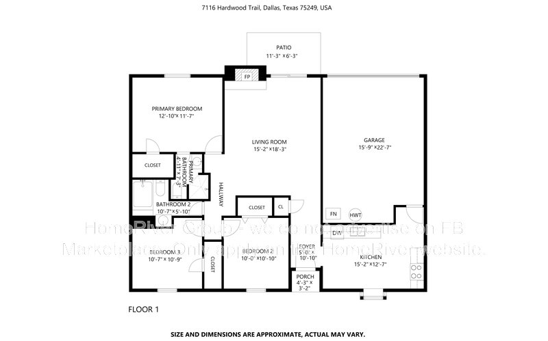 3 BD | Garage | Fireplace. property image
