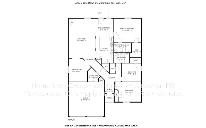 3 BR Home | Hunters Glan | Fireplace | Back Patio property image