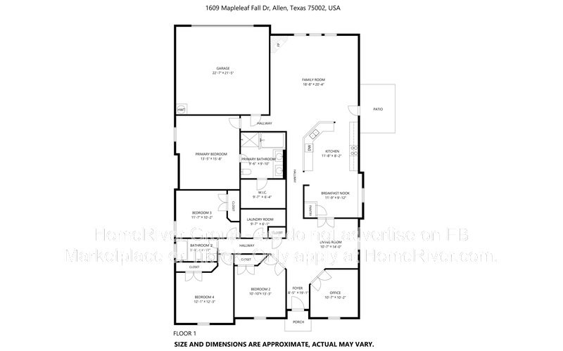 Spacious Livingroom with gas fireplace, large fenced backyard! property image
